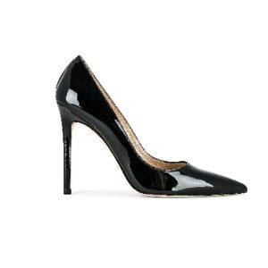 Stuart Weitzman Stuart 110 Pump - Black Heels with High Stiletto and Pointed Toe